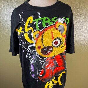 Switch Remarkable Limited edition Graffiti Street Art Bear  Men's T-Shirt XL